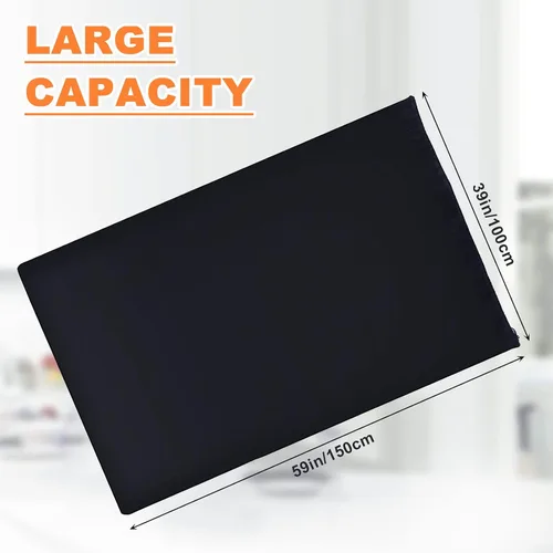 Miniatura 2 de Nuanchu 1 bolsa de lavandería extragrande de 40 x 60 pulgadas, bolsa de almacenamiento gigante reutilizable multiusos para equipaje a prueba
