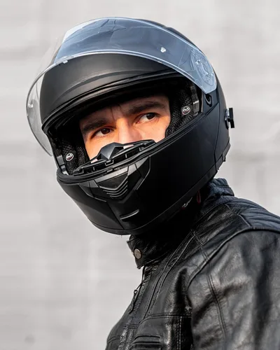 Miniatura 7 de ILM 159BT - Casco modular de motocicleta Bluetooth para 2-3 conductores, intercomunicador, casco abatible de cara completa, DOT con máscara facial