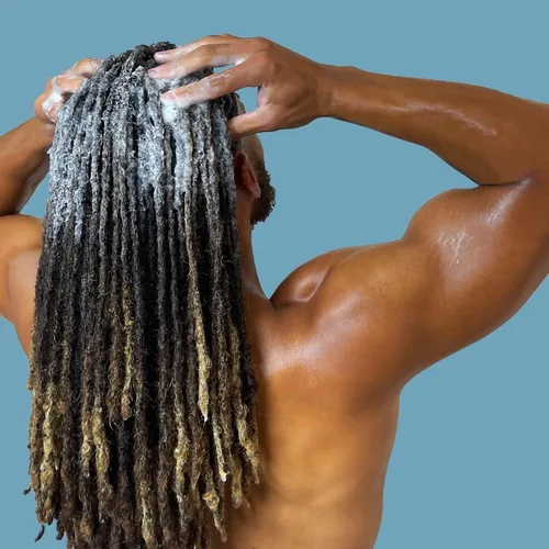 Miniatura 2 de Juego de champú y acondicionador para mechas, trenzas, giros, rastas, entrelazados, microlocs, rastas, cabello sintético de ganchillo, con aceites