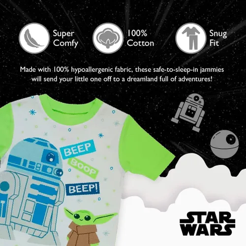 Miniatura 3 de Star Wars Conjunto de pijama de algodón ajustado de 2 piezas para niño