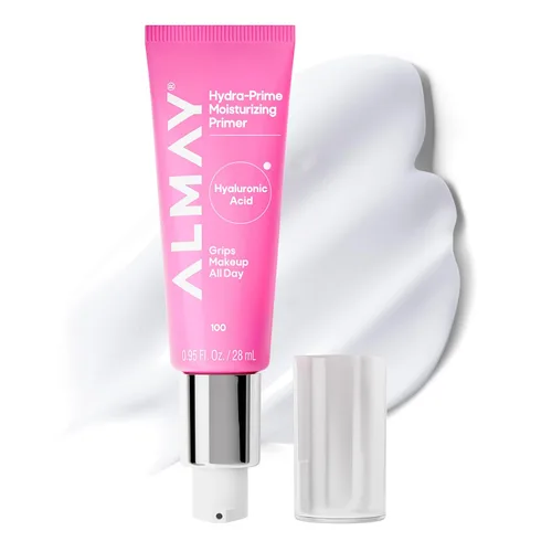 Almay Hydra-Prime - Primer hidratante con ácido hialurónico, hidratante y suaviza la piel, maquillaje de larga duración, vegano, libre de crueldad,