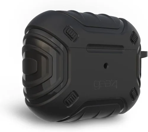 Miniatura 10 de Gear4 Apollo Snap - Funda para AirPods de 3ª generación, compatible con carga inalámbrica, llavero con mosquetón incluido, color negro