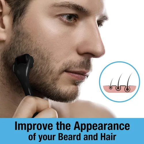 Miniatura 4 de Rodillo Derma ultra ancho para barba y cabello (1 unidad) por Tilcare - Rodillo Derma de titanio estéril 1200 grado A de titanio de 0.010 in