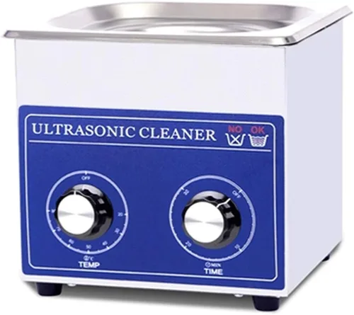 CGOLDENWALL Máquina de limpieza ultrasónica profesional de acero inoxidable de 1.3 L, temporizador de calefacción, ajustable, grado comercial, 110 V