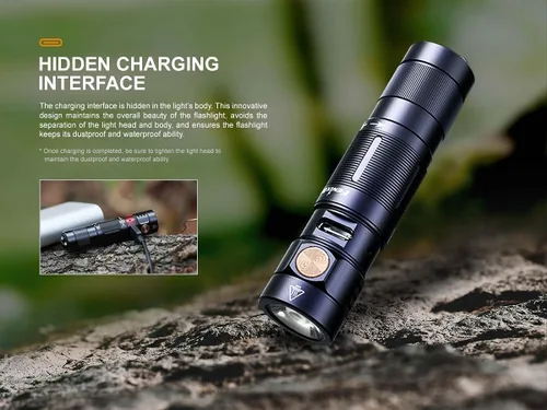 Miniatura 10 de Fenix Linterna EDC E09R, 600 lúmenes USB-C recargable, con organizador