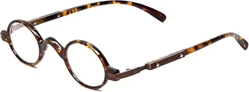 Miniatura 8 de Calabria R314/R501S - Gafas de lectura redondas de metal para hombres y mujeres, lentes de profesor, lectores vintage, estilo clásico, retro, moda