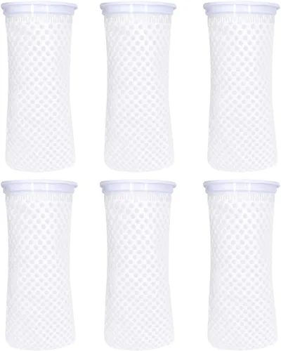 Miniatura 9 de 2 calcetines de filtro de panal de 4 pulgadas con anillo de 150 micras, diseño de panal 3D, bolsas de filtro de fieltro para acuario acuario de agua