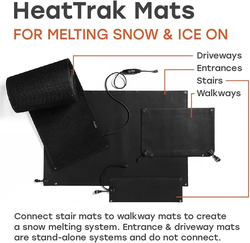 Miniatura 4 de Alfombra residencial HeatTrak para nieve 20 pulgadas x 5 pies 120 v.
