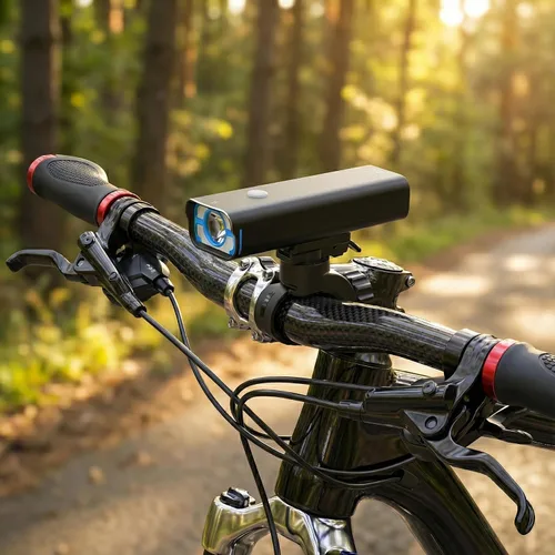 Miniatura 7 de BrightRoad 850 Lumens Front Bike Light, Rechargeable Bike Headlight with 7 Modes, MTB Bicycle Light for Night Riding, 85° Wide Beam, 650ft