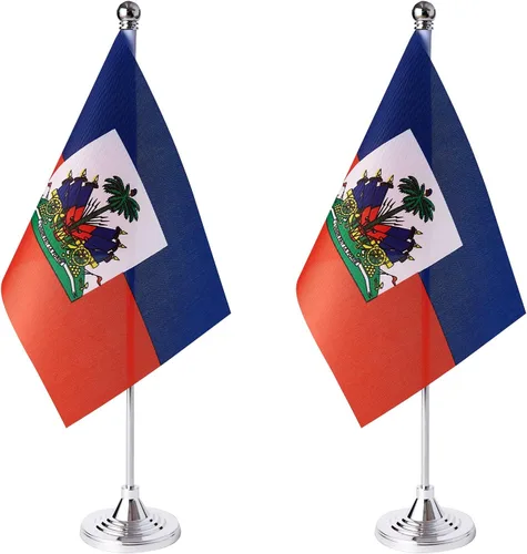 Miniatura 4 de ZXvZYT Paquete de 2 banderas de mesa argentinas con base de soporte, decoración de eventos de festivales internacionales, decoración de oficina