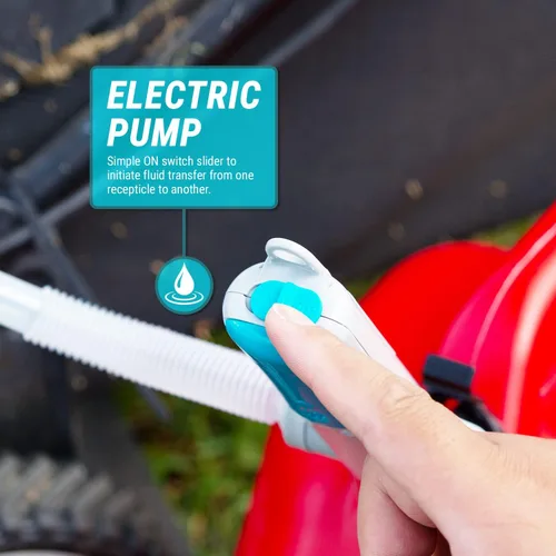 Miniatura 5 de TERA PUMP Bomba de Varilla Básica (AA) Alimentada por Batería/Bomba de Transferencia de Combustible (2.8 GPM) Bomba Eléctrica de Gas para Gas
