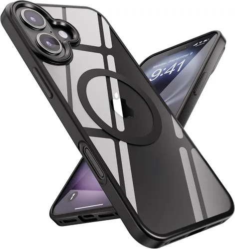 Miniatura 49 de SUCGLES Funda para iPhone 13 Pro Max con MagSafe, imán ultra fuerte N56, protección contra caídas de 12 pies, antiamarilleo, funda magnética