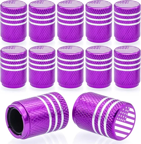 Miniatura 32 de 4 piezas tapones de válvula de neumático en forma de dados, cubiertas universales de válvula de neumático a prueba de polvo con núcleo de cobre