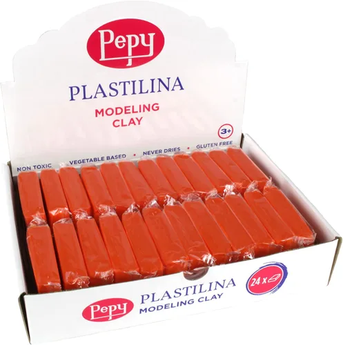Miniatura 7 de Pepy Plastilina - Arcilla de modelado reutilizable y no secada; juego de 24 barras, 1.4 onzas cada una, perfecta para proyectos de arte y Azul claro