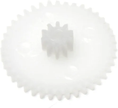 Miniatura 9 de Bettomshin 10 unids engranaje de plástico 44102B 0.5 módulo polea eje de correa robot RC motor mano DIY piezas mecánicas kit blanco