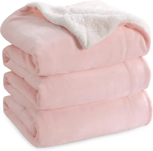 Miniatura 53 de Bedsure GentleSoft - Manta de forro polar Sherpa para sofá, manta de Navidad gruesa y cálida para invierno, manta de felpa suave y esponjosa como