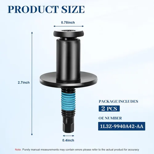 Miniatura 5 de Kit de pernos de bloqueo del pestillo trasero del portón trasero 1L3Z-99404A42-AA compatible con Ford F150 F250 F350 F450 F550 Super Duty Explorer