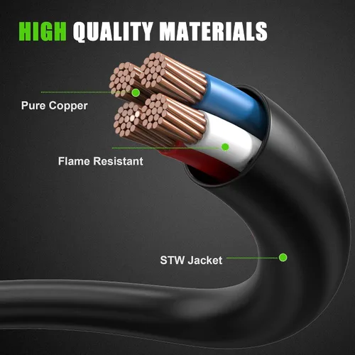 Miniatura 6 de NEMA 32-50R30R-30P - Adaptador divisor en Y para secadora de 4 clavijas y 30 amperios, cable STW de 10 AWG, 4 pies, 250 V 7500 W, para cargador