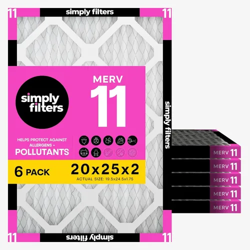 Miniatura 33 de Simply Filtro de aire de 10 x 10 x 1, Merv 11, MPR 1000, paquete de 6, para horno de aire acondicionado y HVAC