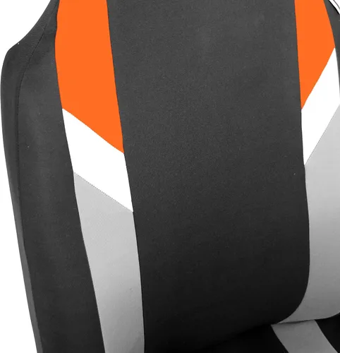 Miniatura 10 de FH Group Juego de fundas de tela para asiento delantero de automóvil para asientos de cubo, ajuste universal, compatible con bolsa de aire, fundas