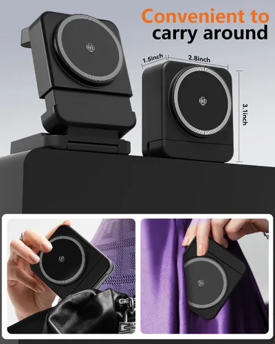 Miniatura 5 de Estación de carga inalámbrica plegable 3 en 1, soporte de cargador magnético Qi2 de 15 W para iPhone, Samsung, Apple Watch, Galaxy Watch, AirPods