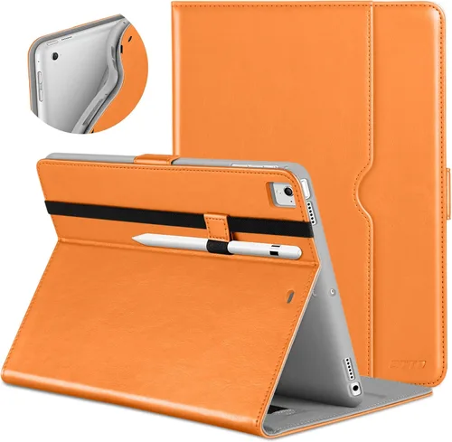 Miniatura 10 de DTTO para iPad de 9.7 pulgadas 5ª/6ª generación 2018/2017 con soporte para Apple Pencil, funda de piel premium con función atril para iPad de 9.7