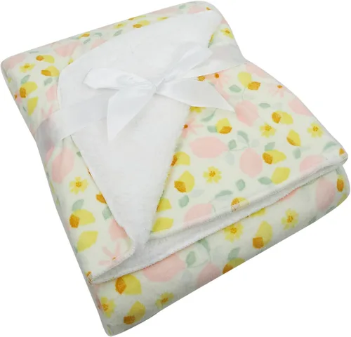 Miniatura 10 de Baby Gear Manta suave de bebé para niña, manta de felpa recién nacida para bebé 30x40 con estampado de flores