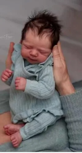 Miniatura 7 de Anano Muñecas Reborn de bebé de 18 Pulgadas, Muñecas recién nacidas realistas, Muñecas de bebé durmiente para niñas que se ven como de la vida real