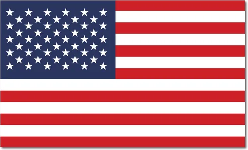 Adhesivo grande de 18 pulgadas por 10.6 pulgadas de la bandera de Estados Unidos, de látex, optimizado de 4.5 milésimas de pulgada de pulgada de
