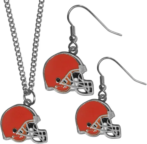 Miniatura 3 de Siskiyou Sports NFL unisex-adult Dangle Earrings and Chain Necklace Set Azul