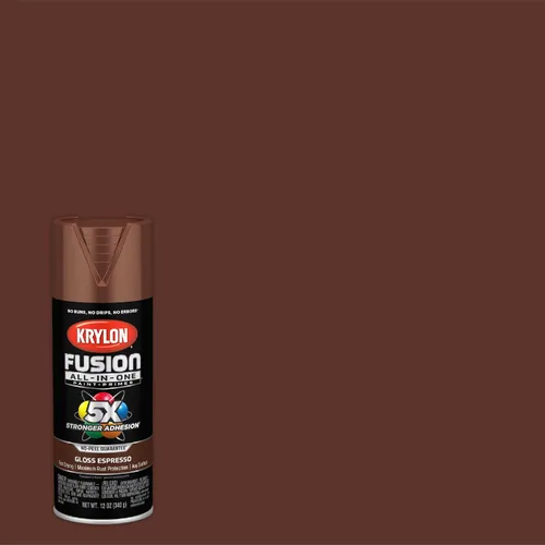 Miniatura 319 de Krylon Fusion - Pintura en aerosol adhesiva todo en uno para uso en interiores y exteriores, 12 onzas, aluminio