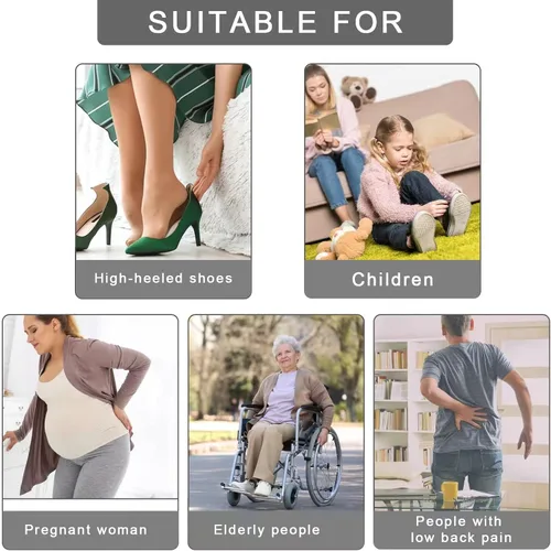 Miniatura 7 de BOOMIBOO 2 bocinas para zapatos, bocina de zapatos de 16.5 pulgadas de largo para uso doméstico, bocina de zapatos de 7.5 pulgadas para viajes