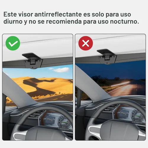 Miniatura 6 de Extensor de visera solar Veharvim para automóviles, extensor de visera de coche polarizado bloqueador solar UV400, extensión de visera ajustable