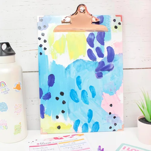 Miniatura 6 de bloom daily planners Portapapeles tamaño carta – Estándar A4 (9 pulgadas de ancho x 12.5 pulgadas de alto) bonito tablero decorativo para Abstracto