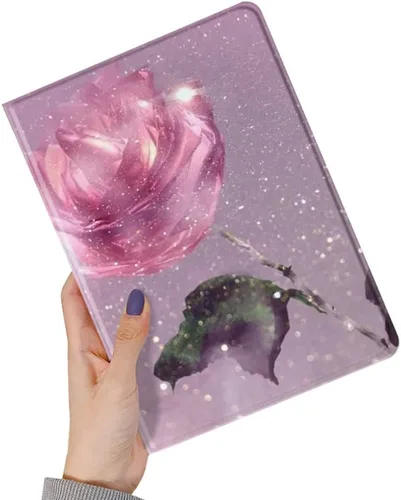 Miniatura 9 de kaitesi Funda floral compatible con iPad 6ª 5ª generación 9.7 pulgadas iPad Air/Air 2, diseño de flores, bonita funda inteligente de piel delgada