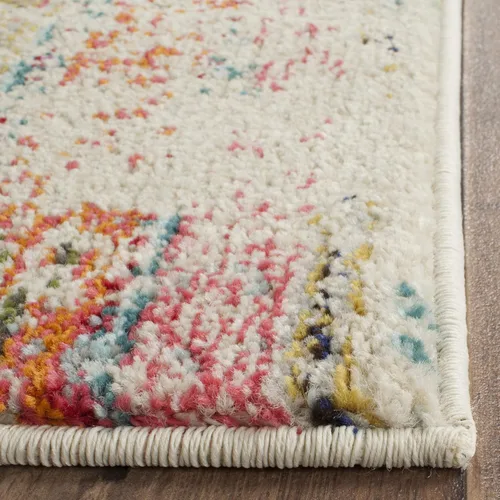Miniatura 5 de SAFAVIEH colección Monaco - Alfombra larga estilo boho chic con detalles tribales y diseño desgastado, no desprende pelusa y de fácil cuidado, ideal