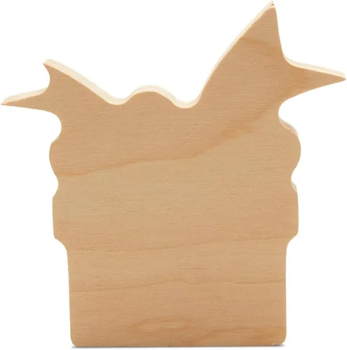 Miniatura 10 de Guante grueso de 4 pulgadas, paquete de 10 bandejas escalonadas de Navidad para decoración de tablón de anuncios y manualidades de invierno, por