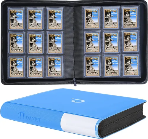 Miniatura 16 de D DACCKIT Carpeta Toploader con capacidad para 288 cargadores superiores, carpeta con 9 bolsillos superiores para tarjeteros rígidos de 3 x 4