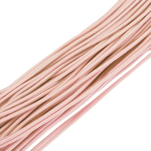 Miniatura 4 de PATIKIL Cuerda elástica elástica de 109 yardas (328.1 ft), cuerda elástica pesada de 0.059 in, albaricoque para manualidades, correas de gancho