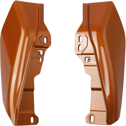 HR3 Deflectores de aire ámbar whisky de marco medio, protector térmico Compatible con Street Glide FLHX 2014 Road Glide FLTRX 2016 Adecuado para