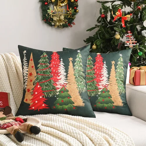 Miniatura 17 de FUTEI Regalos para Niños, Fundas de Almohada Decorativas Gamer'Spot de 18x18 Pulgadas, Juego de 1, Decoración Navideña del Hogar para Sofá, Cama