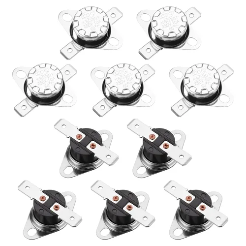 Miniatura 65 de uxcell KSD301 Termostato 32.0 °F/32 ° F 10 A Normalmente Cerrado N.C Ajuste Snap Disc Interruptor de temperatura para microondas, horno, cafeteras 2