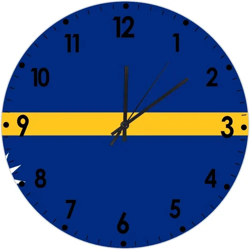 Miniatura 184 de Cheyan Reloj de pared con bandera de Canadá de 12 pulgadas, silencioso, sin tictac, de PVC, funciona con pilas, reloj redondo decorativo, regalo