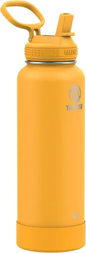 Miniatura 23 de Takeya Actives - Botella de agua de 24 onzas con tapa con popote, aislamiento de acero inoxidable de doble pared, apta para lavavajillas y sin BPA