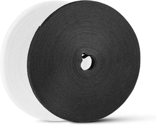 Miniatura 8 de BSELEYY - Amarres de Cable Reutilizables de 27 Yardas x 1 Pulgada - Correas de Cable Ajustables Cinta de Gestión de Cables Correas de Organización