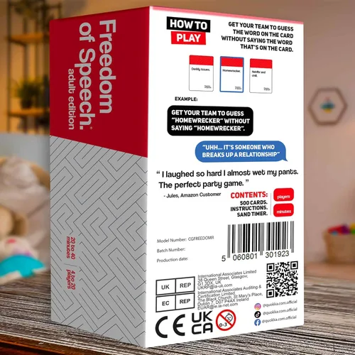 Miniatura 7 de QUOKKA Juego de Mesa de Cartas Libertad de Expresión – Desafío de Adivinar la Palabra de Ritmo Rápido – Divertido Juego de Fiesta para Noche