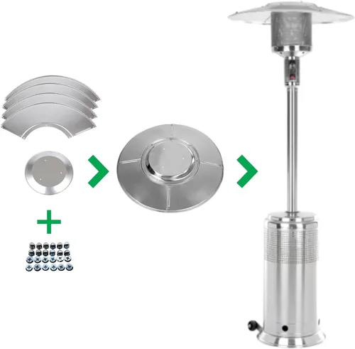 Miniatura 2 de Fire Sense 61956 - Piezas de repuesto para calentador de patio para exteriores, resistente a la intemperie, aluminio y polvo, rango de calor