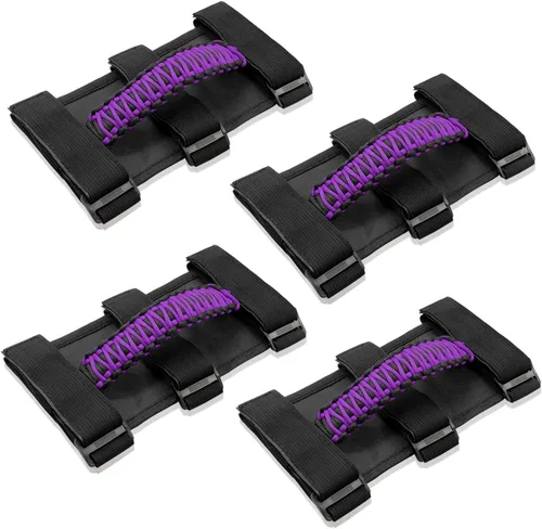 Miniatura 16 de 4 asas de agarre para barra antivuelco, compatibles con Jeep Wrangler JLU JK JKU TJ YJ LJ JT JL y Gladiator JT 1987-2021 UTV y ATV, se adapta a
