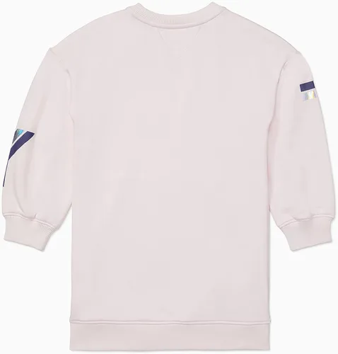 Miniatura 2 de Tommy Hilfiger Vestido tipo sudadera adaptable para niña con cierre de velcro en los hombros