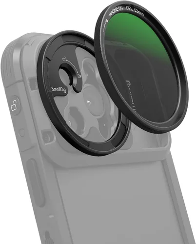 SMALLRIG Kit de filtro de polarizadores circulares magnéticos de 2.047 in para jaula de teléfono SMALLRIG para iPhone 15 Series, filtro polarizador